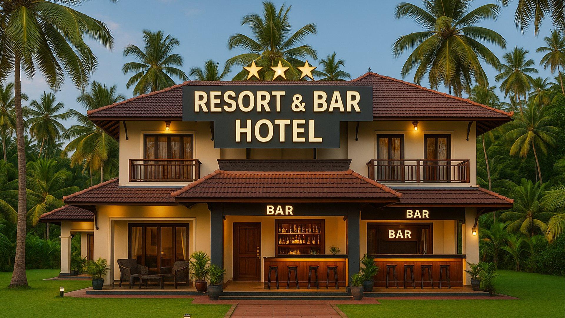 Lake View 3 Star Resort & Bar Hotel in Vizhinjam