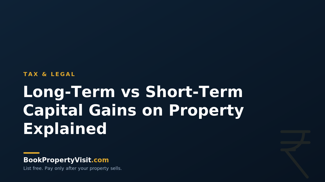 Long-Term vs Short-Term Capital Gains on Property Explained