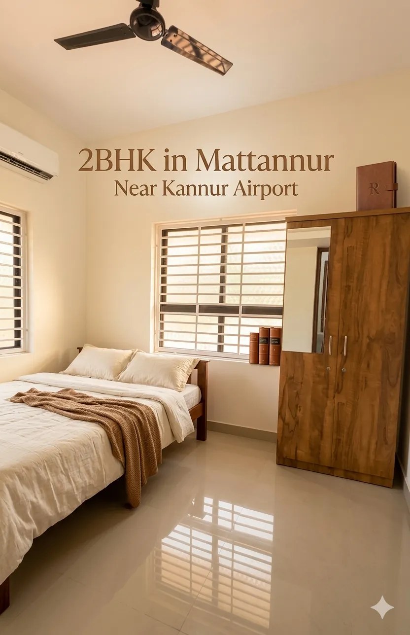 2 BHK fully furnished apartment in Mattannur, Kannur — photo 1